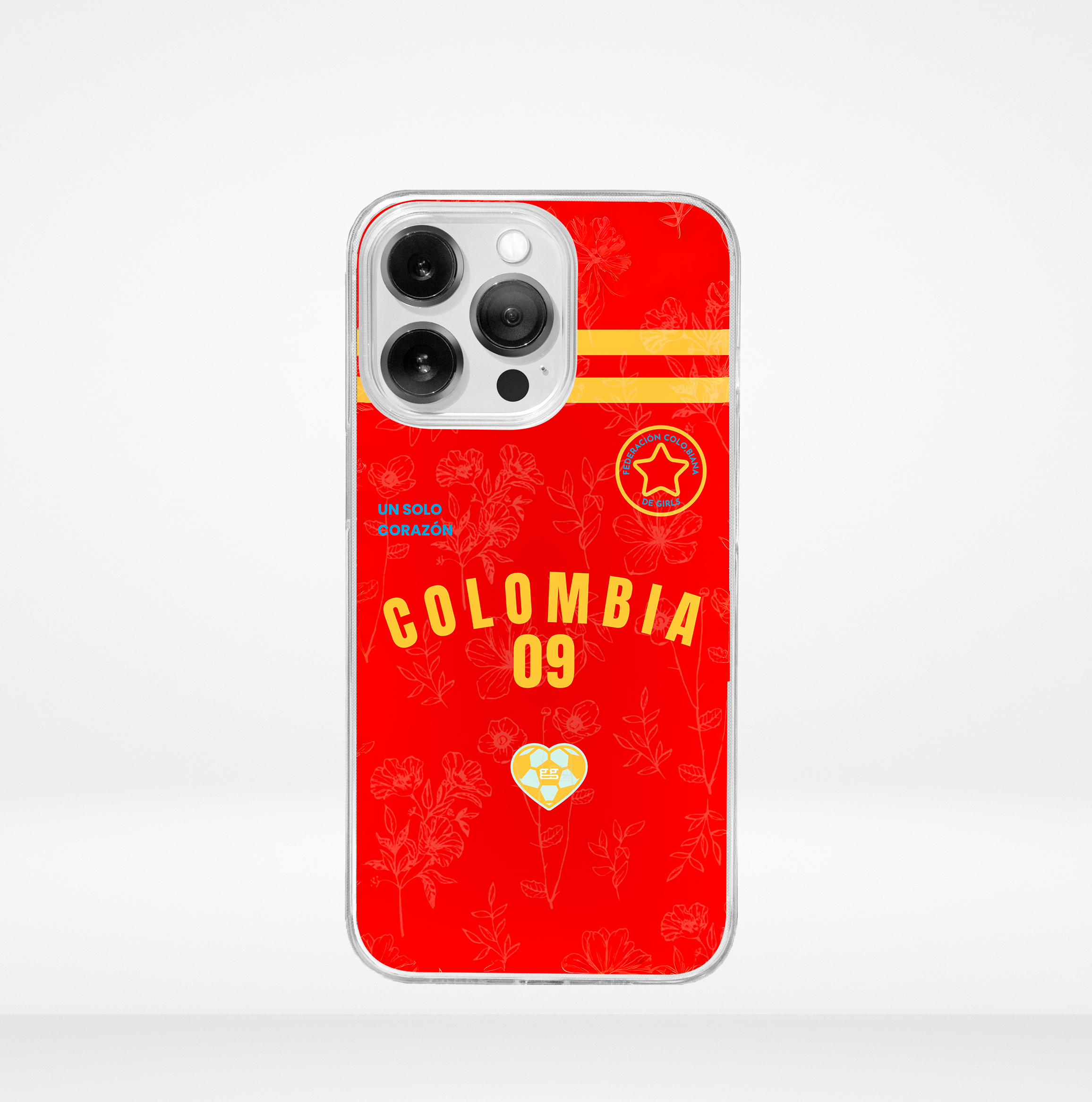 Funda Colombia Rojo "Un Solo Corazón" GG