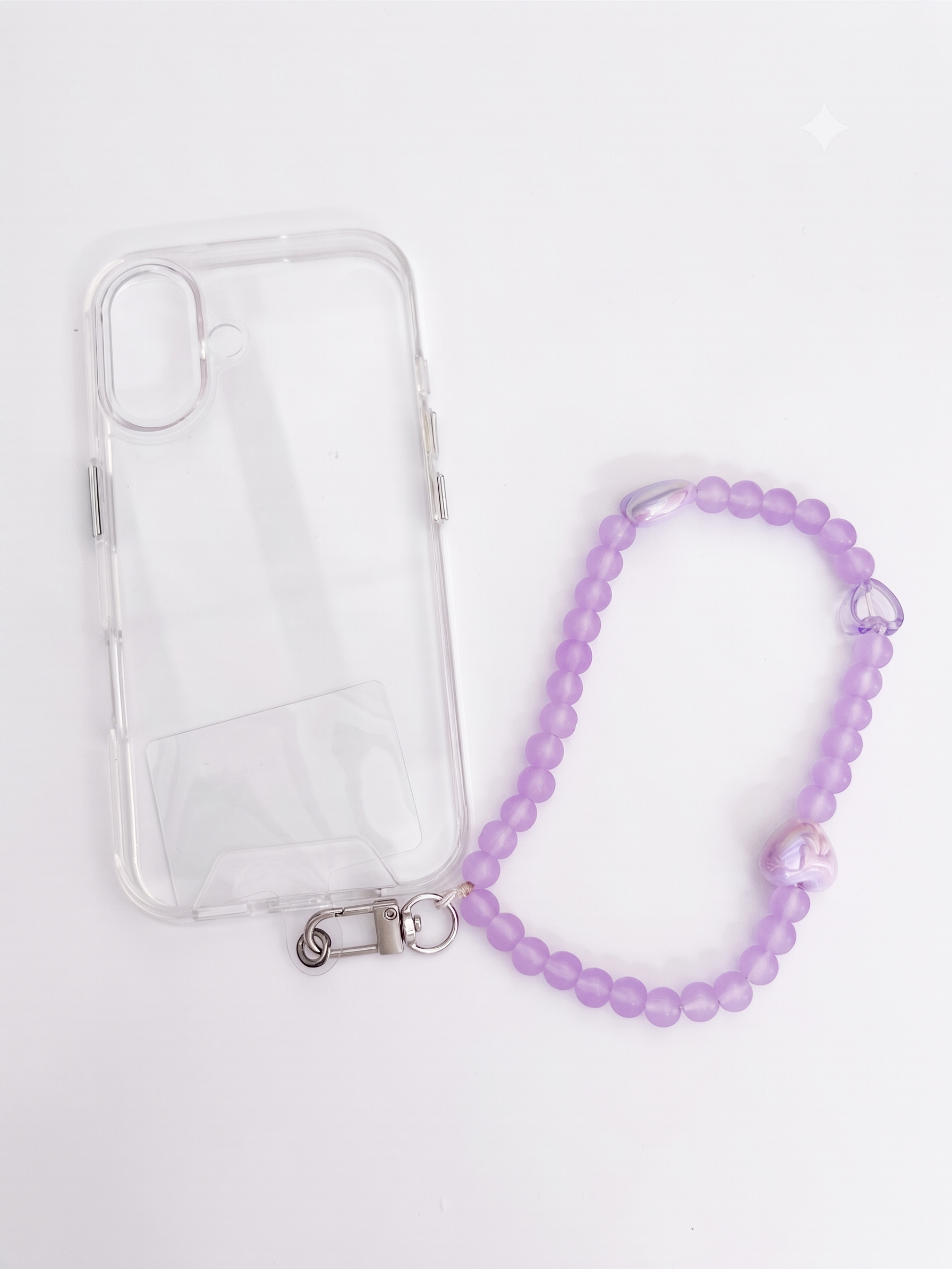 Strap Morado Corazón Transparente - Image 2